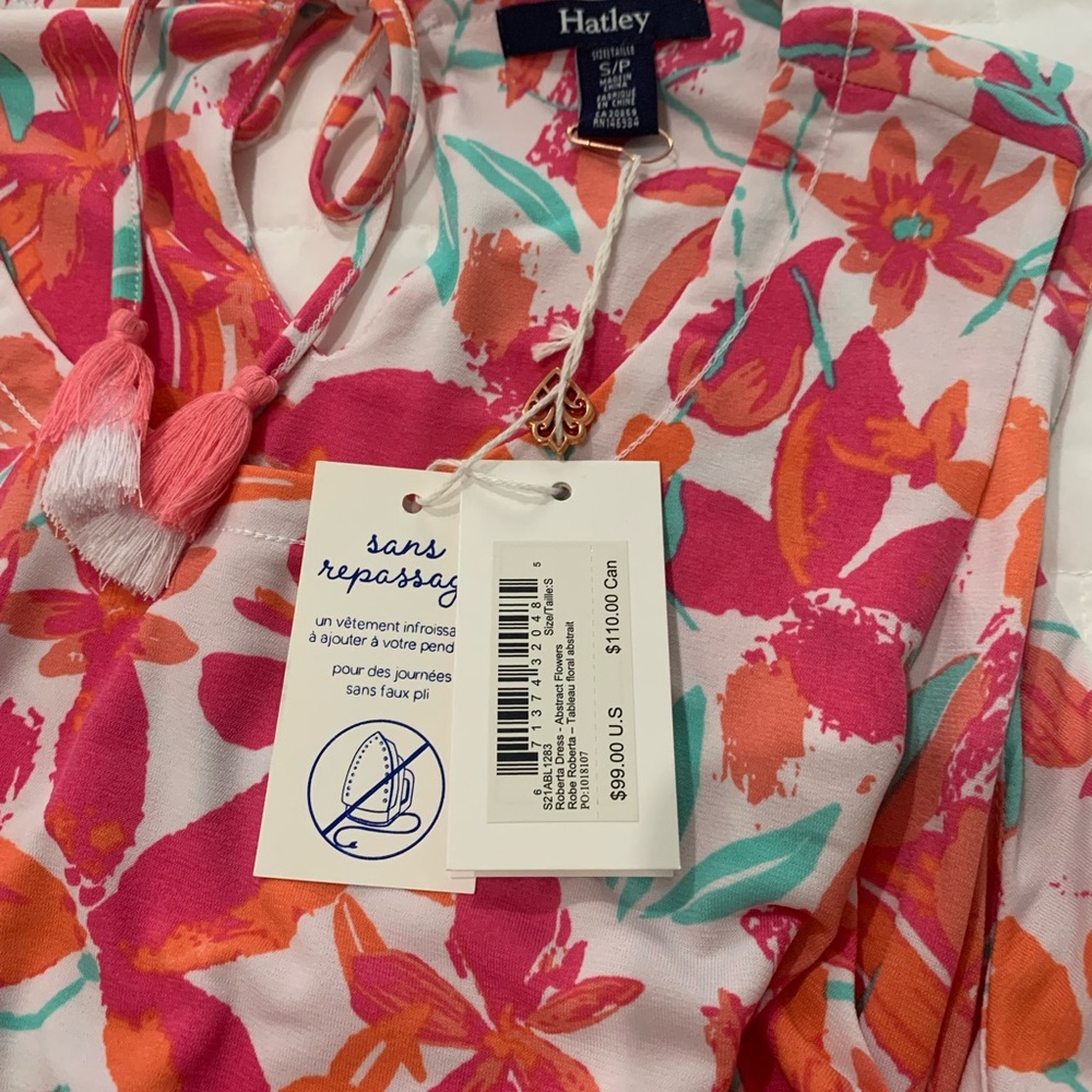 Hatley Vibrant Pink and Orange Floral Dress